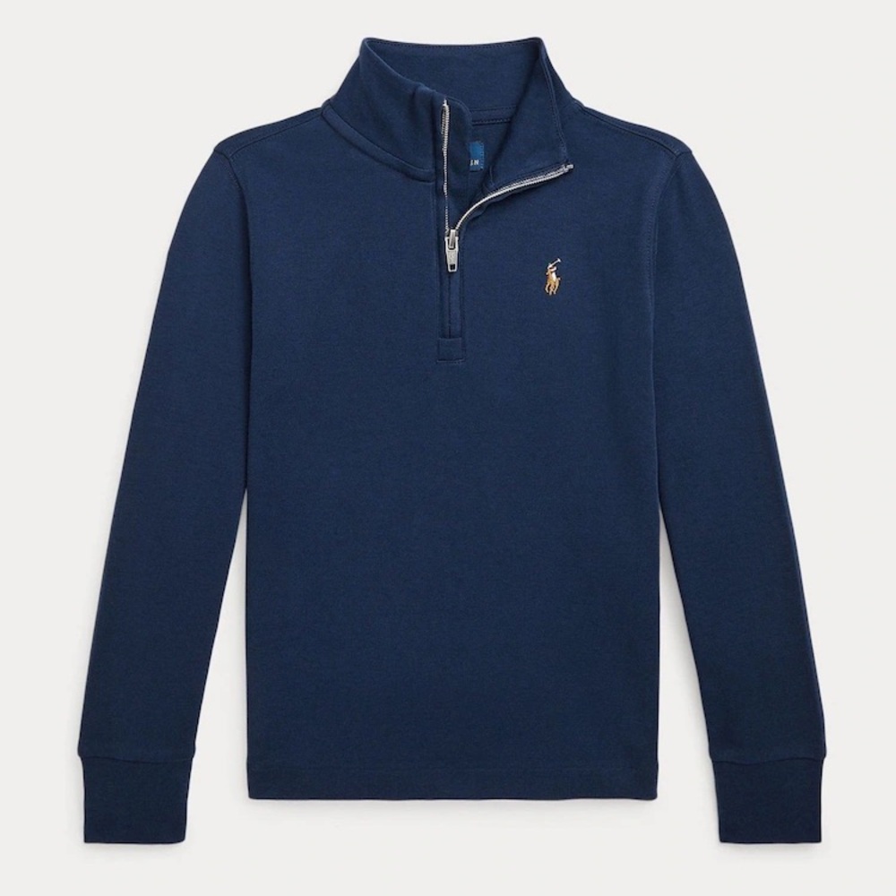 Polo Ralph Lauren Navy Half-Zip Pullover Sweatshirt